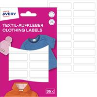 Label, plastic, school, 45x13 mm, hand-writable, AVERY ZWECKFORM, white, 36 labels/pack